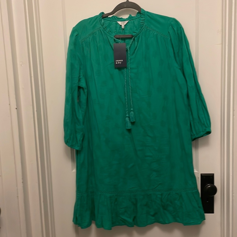 Crown Green leaf peasant dress.